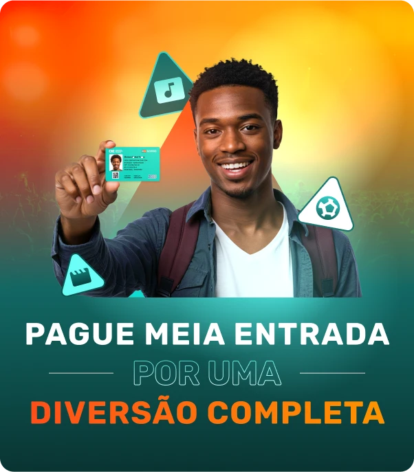 Modelo da carteirinha de estudante digital para garantir o benefício da meia-entrada.